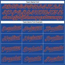 Load image into Gallery viewer, Custom Royal Royal-Orange Authentic Baseball Jersey