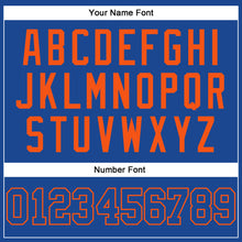 Load image into Gallery viewer, Custom Royal Royal-Orange Authentic Baseball Jersey