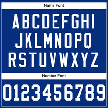 Load image into Gallery viewer, Custom Royal White-Red Mesh Authentic Football Jersey