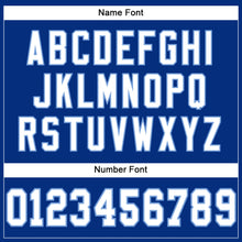 Load image into Gallery viewer, Custom Royal White-Light Blue Mesh Authentic Football Jersey