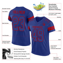Load image into Gallery viewer, Custom Royal Royal-Red Mesh Authentic Football Jersey