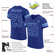 Load image into Gallery viewer, Custom Royal Royal-Light Blue Mesh Authentic Football Jersey