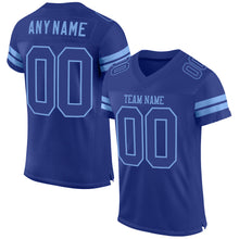 Load image into Gallery viewer, Custom Royal Royal-Light Blue Mesh Authentic Football Jersey