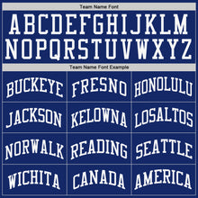 Load image into Gallery viewer, Custom Royal White Authentic Baseball Jersey