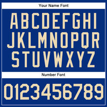 Load image into Gallery viewer, Custom Royal Cream-Gold Authentic Sleeveless Baseball Jersey