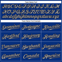 Load image into Gallery viewer, Custom Royal Gray-Black Authentic Sleeveless Baseball Jersey