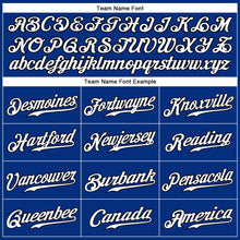 Load image into Gallery viewer, Custom Royal White-Black Authentic Sleeveless Baseball Jersey