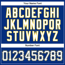 Load image into Gallery viewer, Custom Royal White-Gold Authentic Sleeveless Baseball Jersey