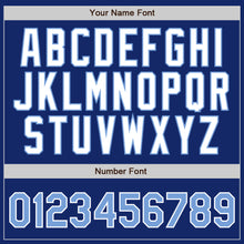 Load image into Gallery viewer, Custom Royal Light Blue Pinstripe Light Blue-White Authentic Baseball Jersey