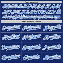 Load image into Gallery viewer, Custom Royal Light Blue Pinstripe Light Blue-White Authentic Baseball Jersey
