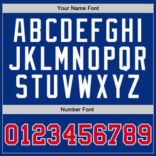 Load image into Gallery viewer, Custom Royal Red-White Authentic Throwback Basketball Jersey