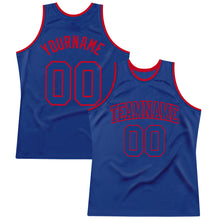 Load image into Gallery viewer, Custom Royal Royal-Red Authentic Throwback Basketball Jersey