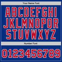 Load image into Gallery viewer, Custom Royal Red-White Authentic Throwback Basketball Jersey