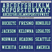 Load image into Gallery viewer, Custom Royal White-Kelly Green Mesh Authentic Throwback Football Jersey