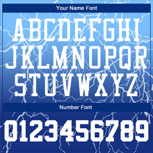 Load image into Gallery viewer, Custom Royal White-Light Blue Round Neck Sublimation Basketball Suit Jersey