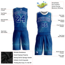 Load image into Gallery viewer, Custom Royal Royal-Teal Round Neck Sublimation Basketball Suit Jersey