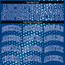 Load image into Gallery viewer, Custom Royal Royal-Teal Round Neck Sublimation Basketball Suit Jersey