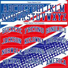 Load image into Gallery viewer, Custom Royal Royal-Red Round Neck Sublimation Basketball Suit Jersey