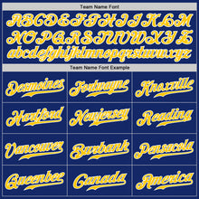 Load image into Gallery viewer, Custom Royal Gold-White Authentic Baseball Jersey