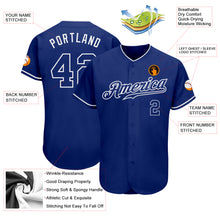 Load image into Gallery viewer, Custom Royal Royal-White Authentic Baseball Jersey