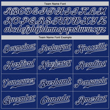 Load image into Gallery viewer, Custom Royal Navy-White Authentic Baseball Jersey