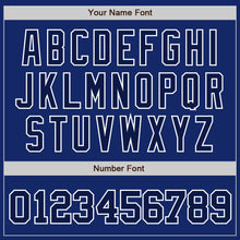 Load image into Gallery viewer, Custom Royal Navy-White Authentic Baseball Jersey