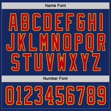 Load image into Gallery viewer, Custom Royal Red-Gold Hockey Jersey