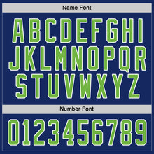 Load image into Gallery viewer, Custom Royal Neon Green-White Hockey Jersey