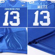 Load image into Gallery viewer, Custom Royal White Mesh Authentic Football Jersey