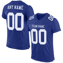 Load image into Gallery viewer, Custom Royal White Mesh Authentic Football Jersey