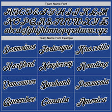 Load image into Gallery viewer, Custom Royal Black-White Performance T-Shirt