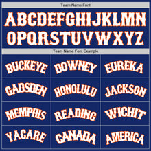 Load image into Gallery viewer, Custom Royal White-Orange Authentic Baseball Jersey