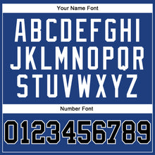 Load image into Gallery viewer, Custom Royal Black-White Authentic Throwback Basketball Jersey