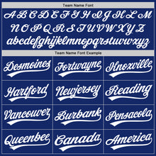 Load image into Gallery viewer, Custom Royal White Authentic Baseball Jersey
