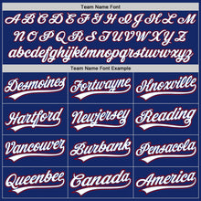 Load image into Gallery viewer, Custom Royal White-Red Authentic Baseball Jersey
