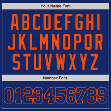 Load image into Gallery viewer, Custom Royal Royal-Orange Authentic Baseball Jersey