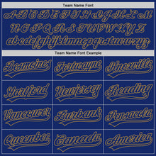 Load image into Gallery viewer, Custom Royal Royal-Old Gold Authentic Baseball Jersey