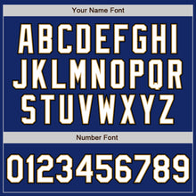 Load image into Gallery viewer, Custom Royal White Old Gold-Black Authentic Baseball Jersey