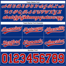 Load image into Gallery viewer, Custom Royal Red-White Authentic Throwback Basketball Shorts