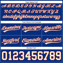 Load image into Gallery viewer, Custom Royal Cream-Maroon Authentic Throwback Basketball Shorts