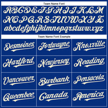 Load image into Gallery viewer, Custom Royal Cream Authentic Baseball Jersey