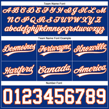 Load image into Gallery viewer, Custom Royal White-Orange Authentic Basketball Shorts