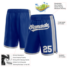 Load image into Gallery viewer, Custom Royal White-Gray Authentic Basketball Shorts