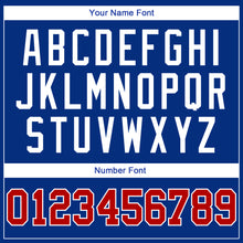 Load image into Gallery viewer, Custom Royal Red-White Authentic Throwback Basketball Jersey