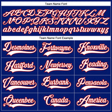 Load image into Gallery viewer, Custom Royal White-Red Hockey Lace Neck Jersey