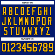 Load image into Gallery viewer, Custom Royal Gold-Black Hockey Lace Neck Jersey