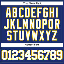 Load image into Gallery viewer, Custom Royal White-Yellow Authentic Baseball Jersey
