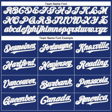 Load image into Gallery viewer, Custom Royal White-Gray Authentic Baseball Jersey