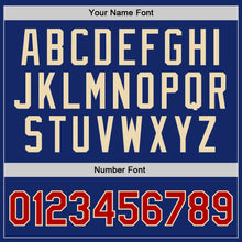 Load image into Gallery viewer, Custom Royal Red-Cream Authentic Throwback Basketball Jersey