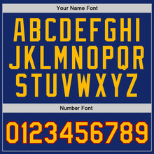 Load image into Gallery viewer, Custom Royal Gold-Red Authentic Throwback Basketball Jersey